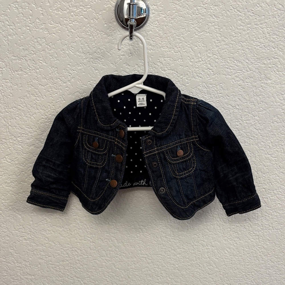 Baby Gap Kids Jean Jacket - Dark Blue size 0-6 months